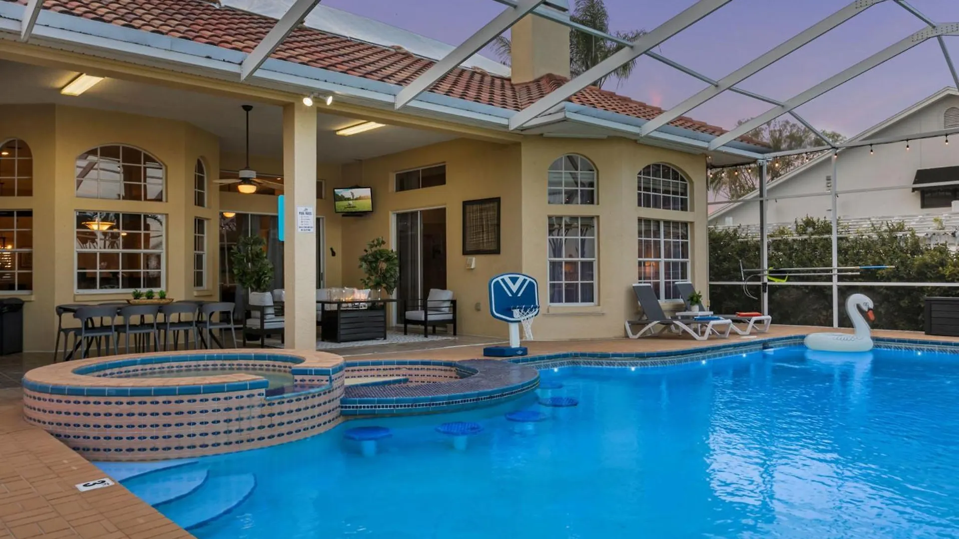 6Br Family Escape-Pool Sports Courts Game Room Tampa 0*,